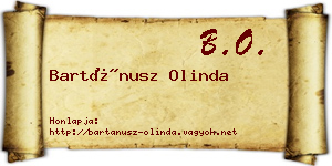 Bartánusz Olinda névjegykártya